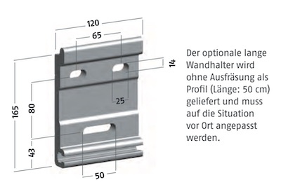 Maße Wandhalter