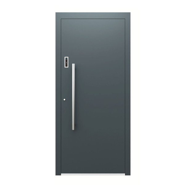 Aluminium Haustüre SmartTech AS-03 in RAL 7016 Anthrazit