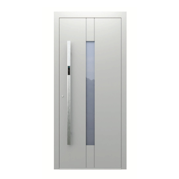 Aluminium Haustüre SmartTech AS-62 in RAL 9007 Graualuminium