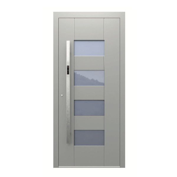 Aluminium Haustüre SmartTech AS-67 in RAL 9007 Graualuminium